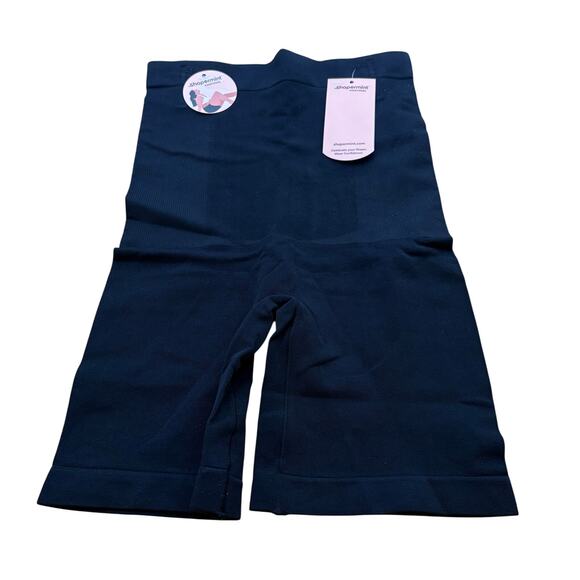 Shapermint Black Medium Large High Waisted Shaper Shorts 55021 Shapewear Light - Picture 2 of 9